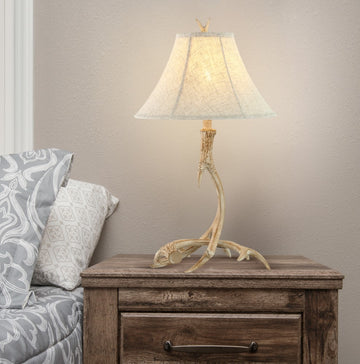 Antler 27.5" Rustic Resin LED Table Lamp - JONATHAN Y